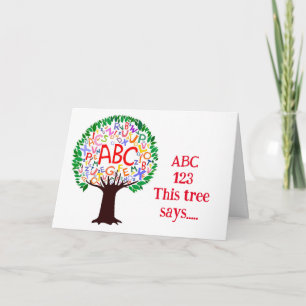 VIEL SPAß AN IHREM "ERSTEN TAG IM KINDERGARTEN" KARTE