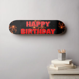 Viel Spaß beim Skaten! Happy Birthday Skateboard