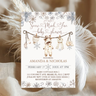 Viel Spaß im Winter Baby Shower Einladung