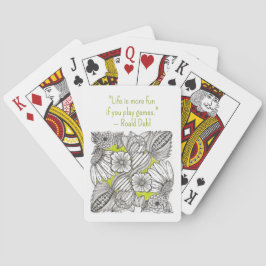 Viel Spaß mit BW Floral Doodle Spielkarten