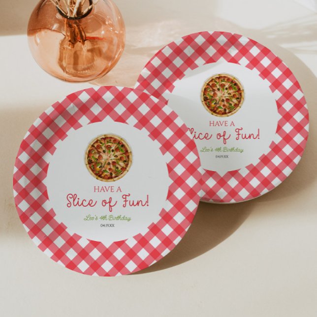 Viel Spaß! Pizza Birthday Party Pappteller (Von Creator hochgeladen)
