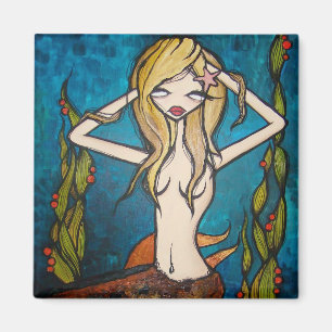 "Viel Wasser-" quadratischer Magnet