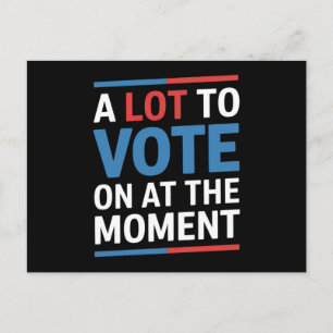 Viel zu wählen im Moment Funny Kamala 2024 Postkarte