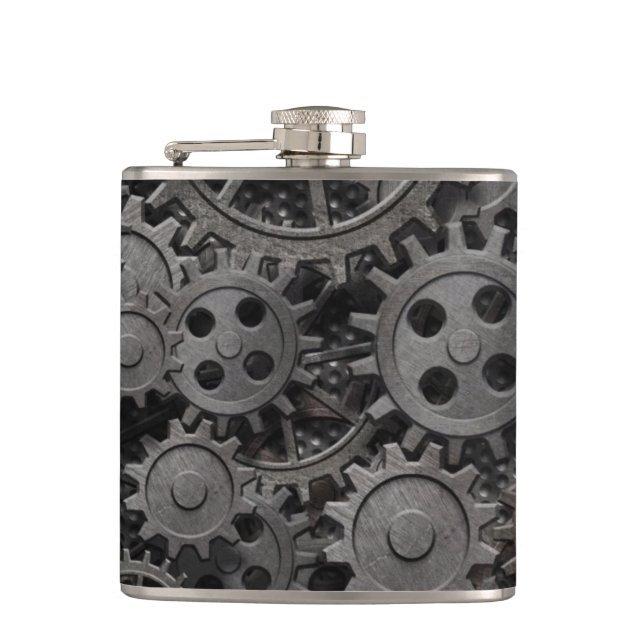 Viele alten rostigen Metallgänge oder Flachmann (Vorderseite)