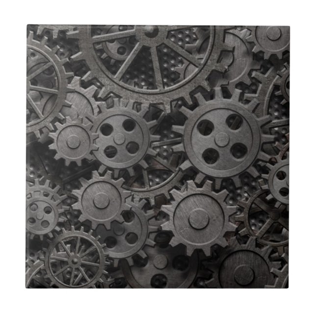 Viele alten rostigen Metallgänge oder Fliese (Vorderseite)