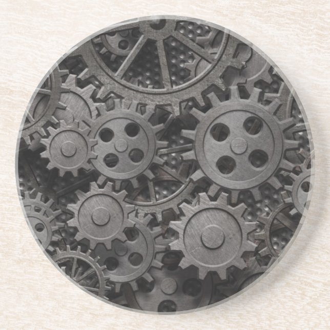 Viele alten rostigen Metallgänge oder Getränkeuntersetzer (Vorne)