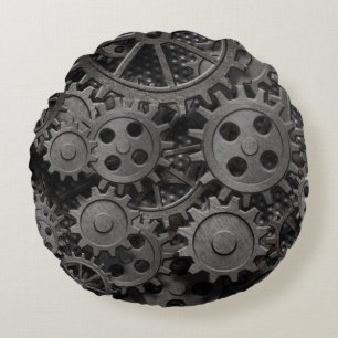 Viele alten rostigen Metallgänge oder Rundes Kissen