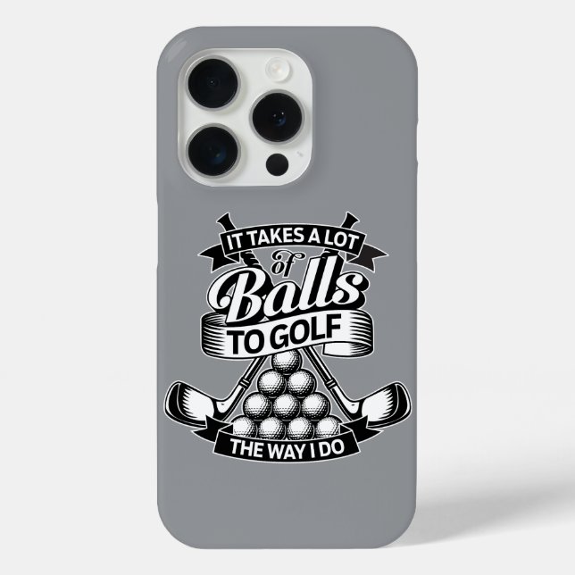 Viele Bälle - lustiger Golf Case-Mate iPhone Hülle (Rückseite)