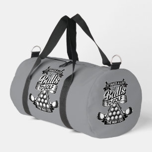 Viele Bälle - lustiger Golf Duffle Bag