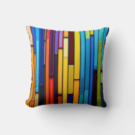 Viele Bars in verschiedenen Farben Kissen