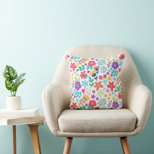 Viele Blume drucken modernes Kissen