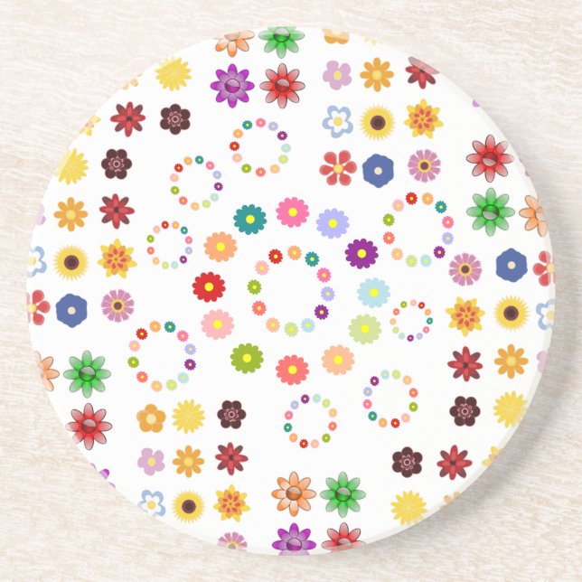 Viele Blume Getränkeuntersetzer (Vorne)
