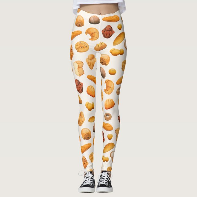 Viele Breads, Backwaren Leggings (Vorderseite)