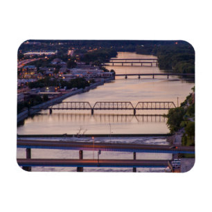Viele Brücken überspannen den Grand River, Sonnenu Magnet