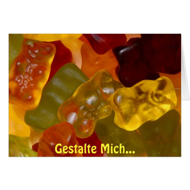 Viele bunte Gummibärchen (Vorderseite (Horizontal))