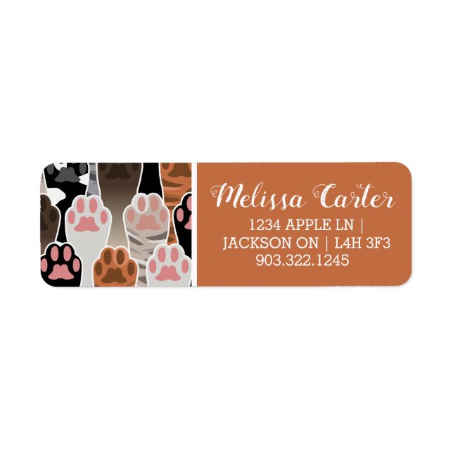 Viele Cat Paws Muster (Vorne)