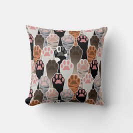 Viele Cat Paws Muster Kissen