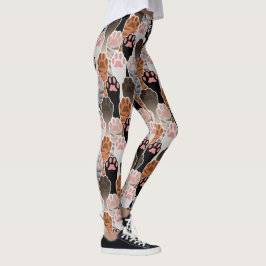 Viele Cat Paws Muster Leggings
