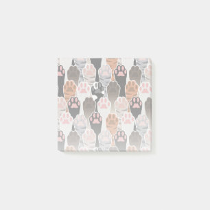 Viele Cat Paws Muster Post-it Klebezettel