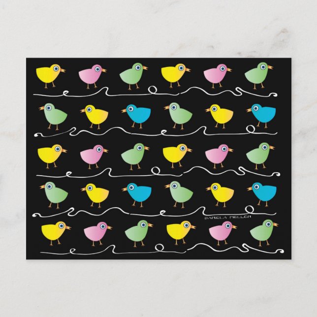 Viele Chicks Postkarte (Vorderseite)