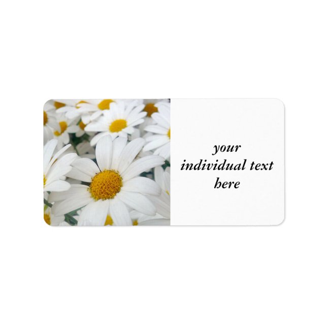 viele Daisies Adressaufkleber (Vorne)