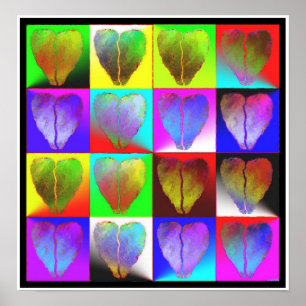 viele defekten Herzen Poster