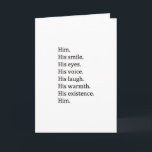 VIELE DINGE, DIE ICH LIEBE ÜBER *HIM* AM "SEINEN G KARTE<br><div class="desc">DIE VIELEN DINGE "SIE LIEBE" ÜBER ***HIM*** AM "SEINEN GEBURTSTAG" UND DAS GANZE JAHR LANGE SIND EINE NIEDLICHE MÖGLICHKEIT ZU SAGEN "GLÜCKLICHER GEBURTSTAG" DENKEN SIE NICHT?</div>