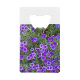 Viele dunkle lila phioische Blume Geldbeutel Flaschenöffner