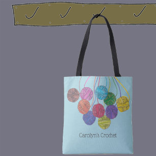 Viele Farbbällchen, Häkelbällchen, personalisiert