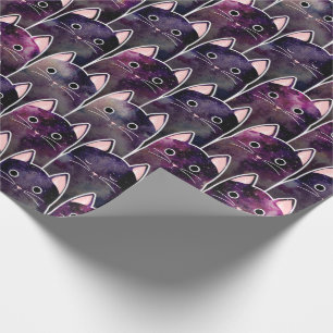 Viele Galaxy Cats Muster Geschenkpapier