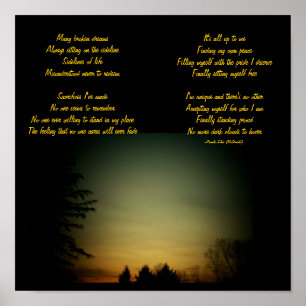 Viele gebrochene Träume...Gedicht/Texte Poster by