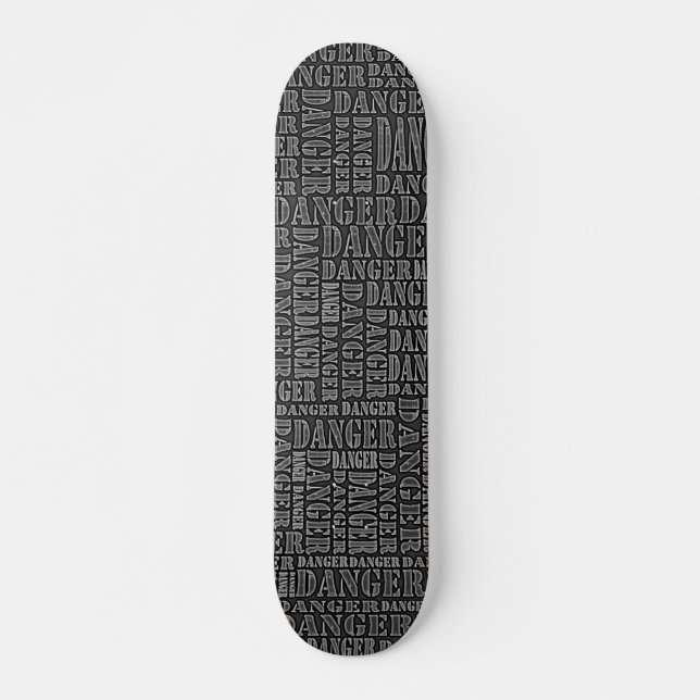 Viele Gefahren III - Schwarz Skateboard (Vorne)
