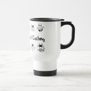 Viele Gesichter des Cachierens der Tasse