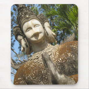 Viele Gesichter Wai ... Nong Khai, Isaan, Thailand Mousepad