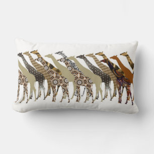 Viele Giraffen Design 3 Lumbalkissen Lendenkissen