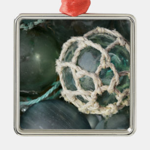 Viele Glasfischschwimmer, Alaska Silbernes Ornament