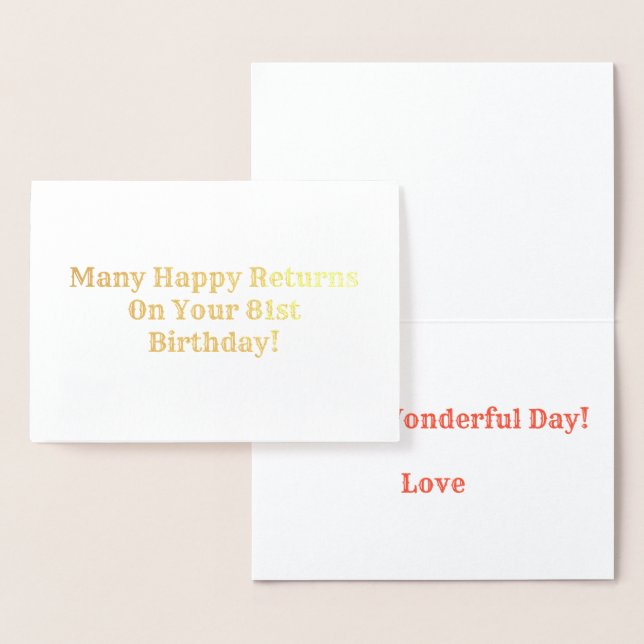 Viele glückliche Erfolge Folienkarte (Anzeige)