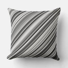 Viele Grays Stripey Kissen 20" x 20"
