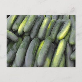 Viele Gurken zum Verkauf Postkarte