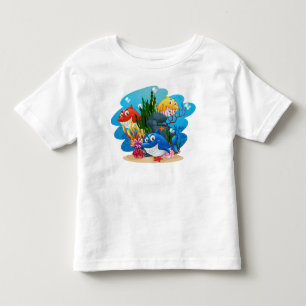 Viele Haie unter Wasser Cartoon-23986 Kleinkind T-shirt