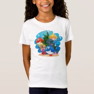 Viele Haie unter Wasser Cartoon-23986 T-Shirt