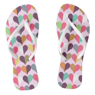 Viele Herz-Design-Flip-Flops Flip Flops