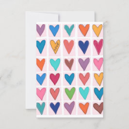 Viele Herzen Dankeskarte