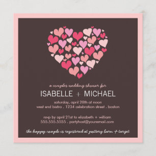 Viele Herzklopfe Polterabend Einladung