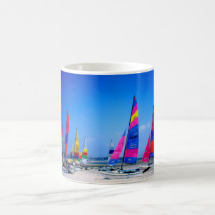 Viele Hobie-Boote in Jersey Tasse