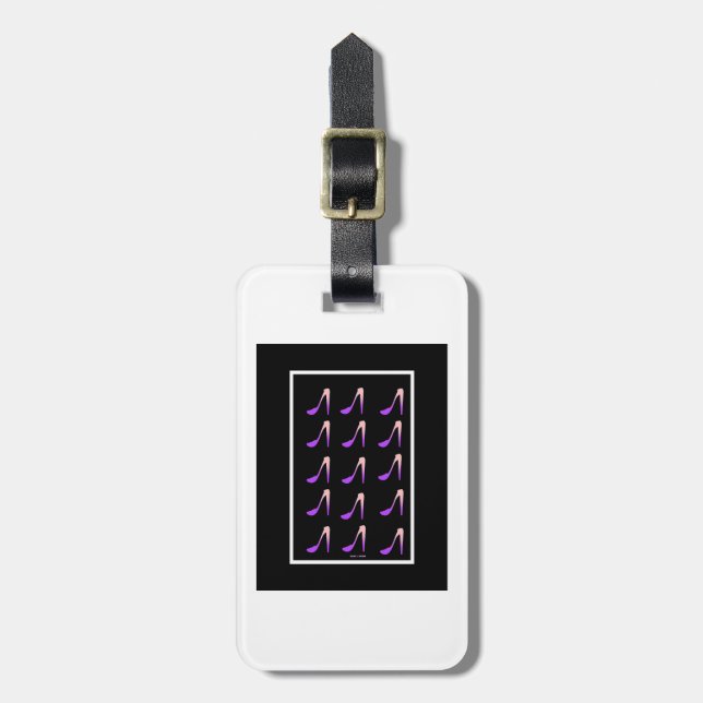 VIELE HOHE HEELE GEPÄCKANHÄNGER (Vorderseite vertikal)