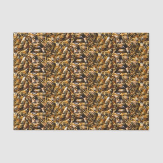 Viele Honigbienen Seidenpapier (Vorderseite)