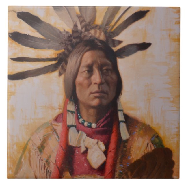 Viele Horn-Keramik-Fliese Fliese (Vorderseite)