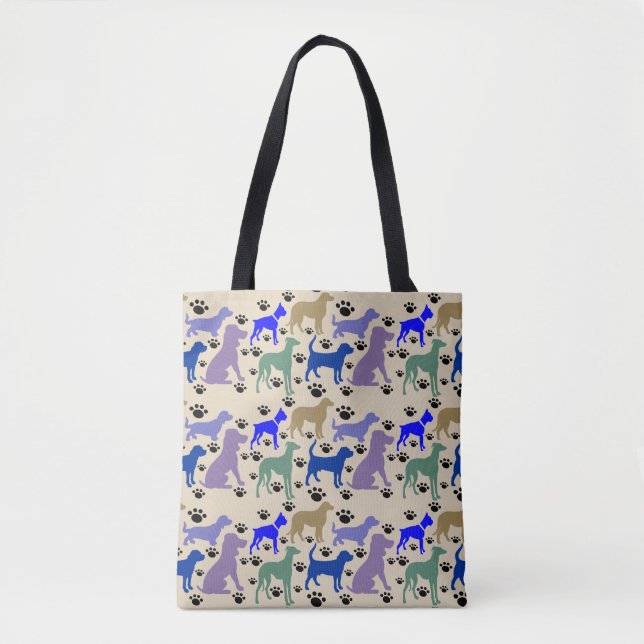 Viele Hunde Tote Tasche (Vorderseite)