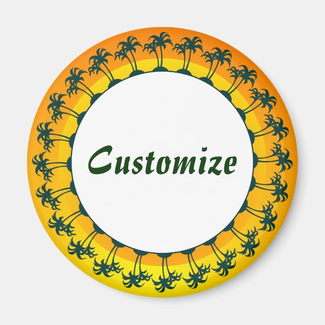 Viele Islands Template Magnet (Vorne)